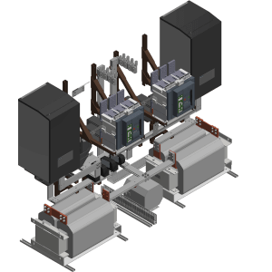 3d modeling design of custom built cabinets for control system