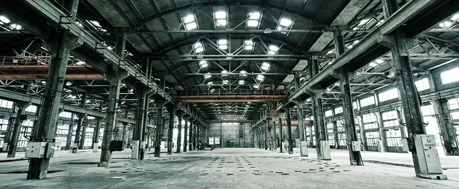 empty industrial warehouse ready for facility expansion